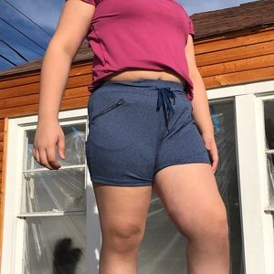 Striped Shorts With Zipped Pockets